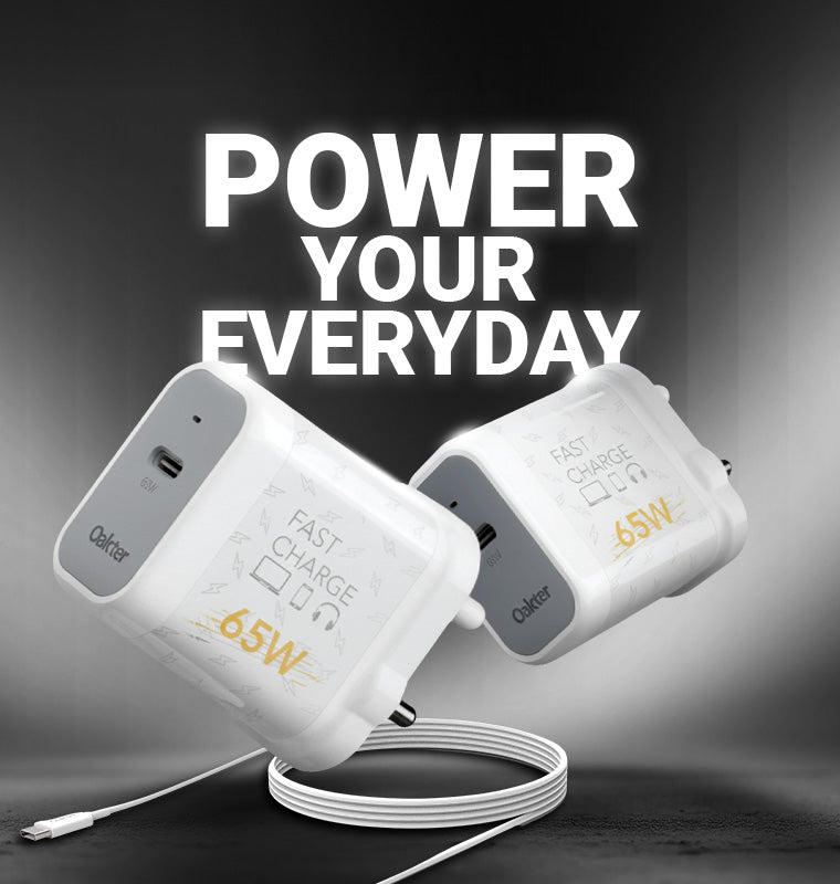 Oakter GaN charger with cable